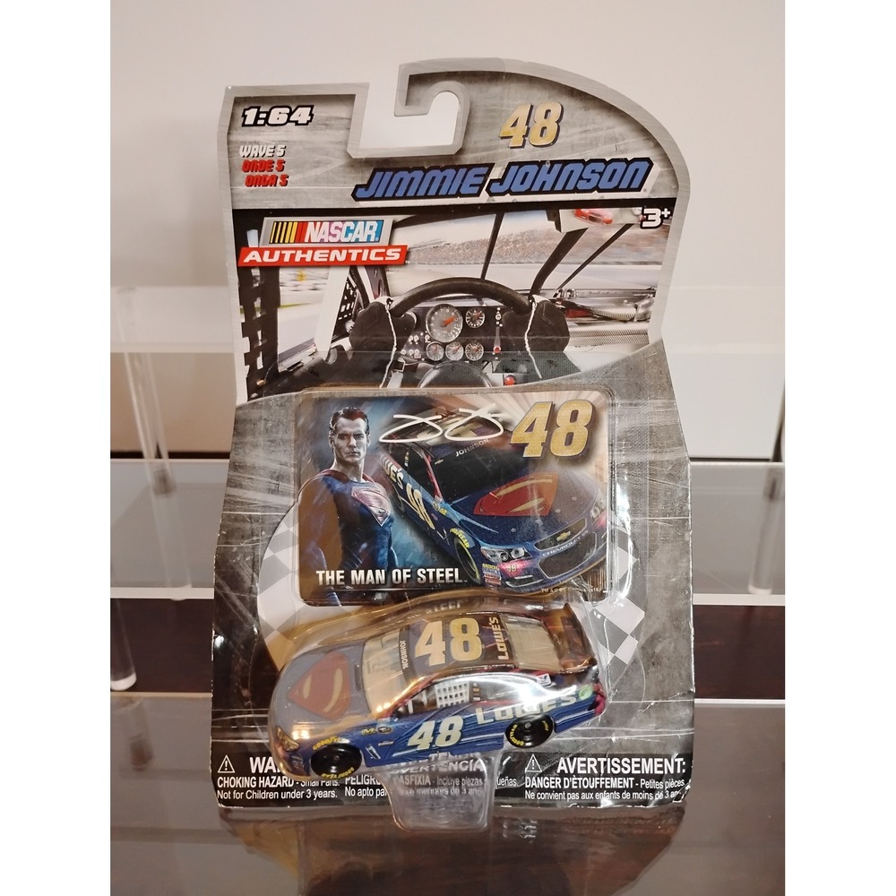 Jimmie Johnson 48 Superman NASCAR Authentics 1:64 Diecast Car Magnet Wave 5 2016